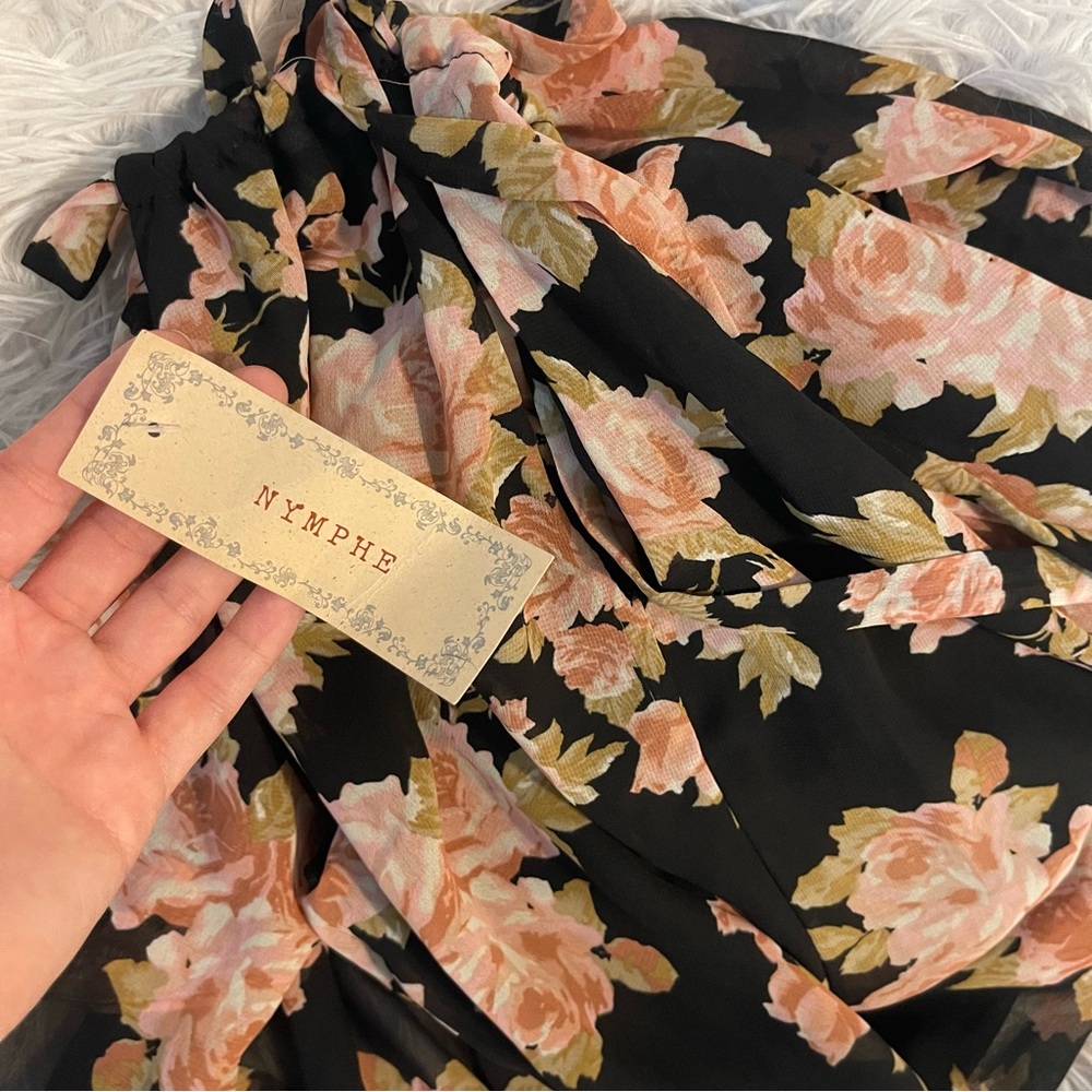 Beautiful Halter flowing sweet festival swing spring summer chiffon dress - Picture 4 of 5